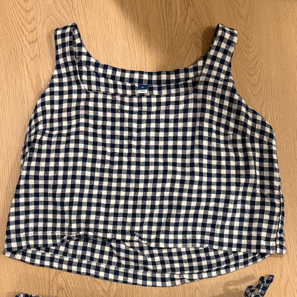 Old Navy Navy and White Gingham Set - Picture 3 of 4